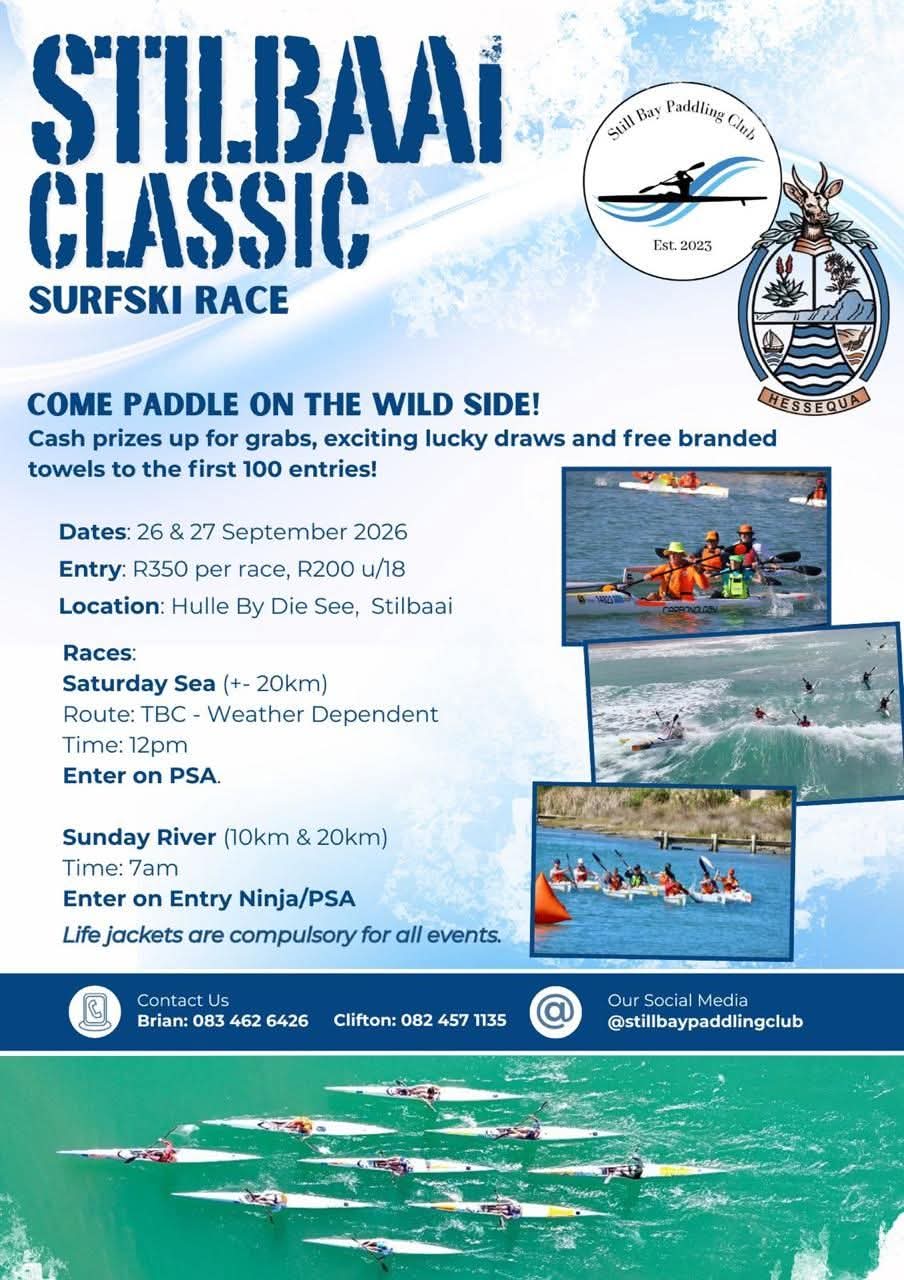 Stilbaai Classic Surfski Race poster