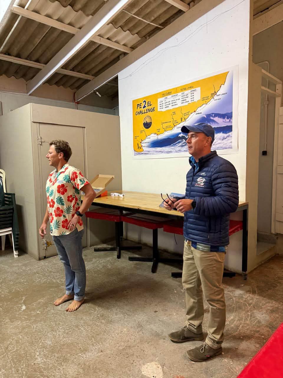 Gavin Harvey and Raz Tebbutt speaking at the book launch