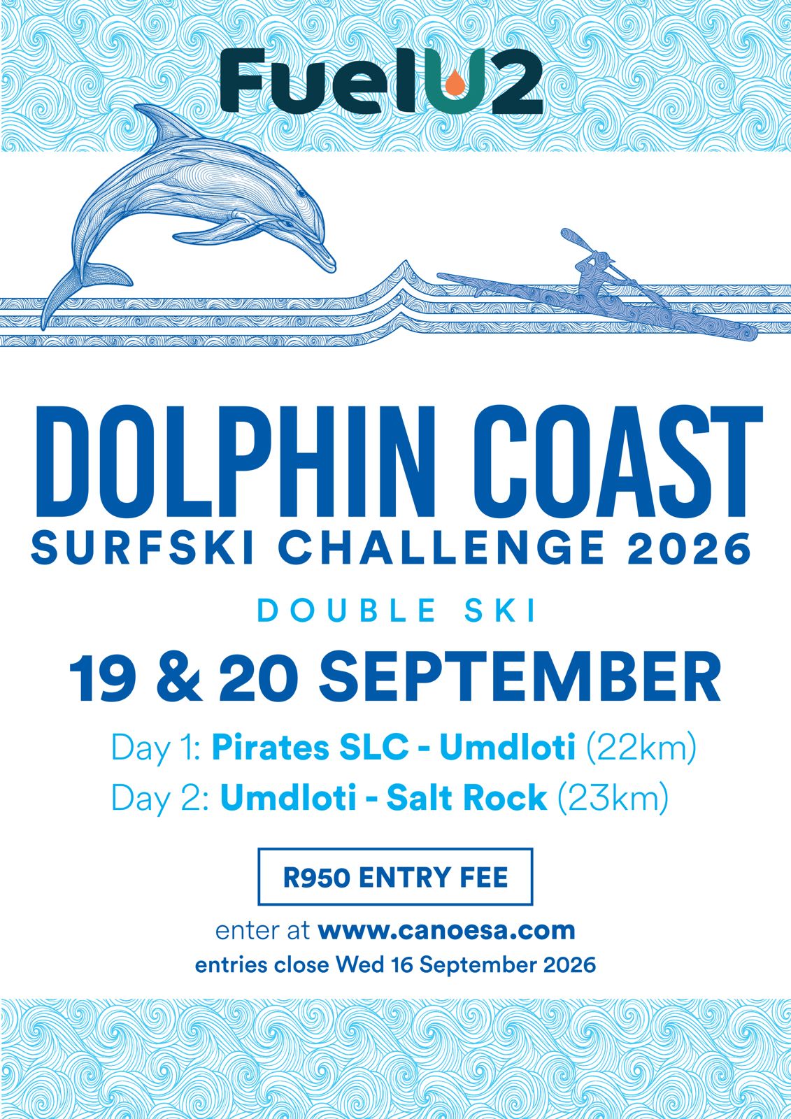 Dolphin Coast Surfski Challenge 2026 poster