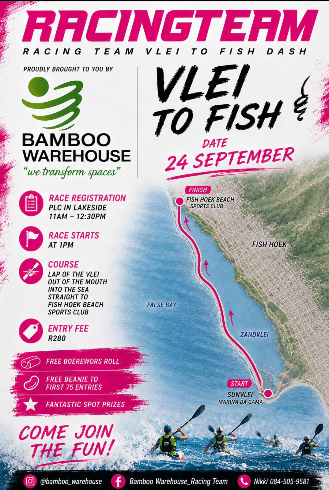 Vlei to Fish Dash poster for 24 September 2026