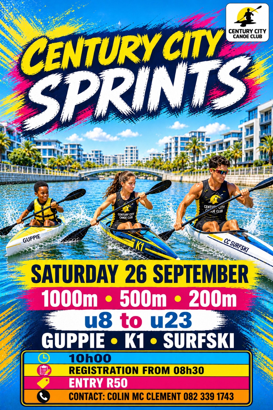 Century City Sprints poster for Saturday 26 September 2026