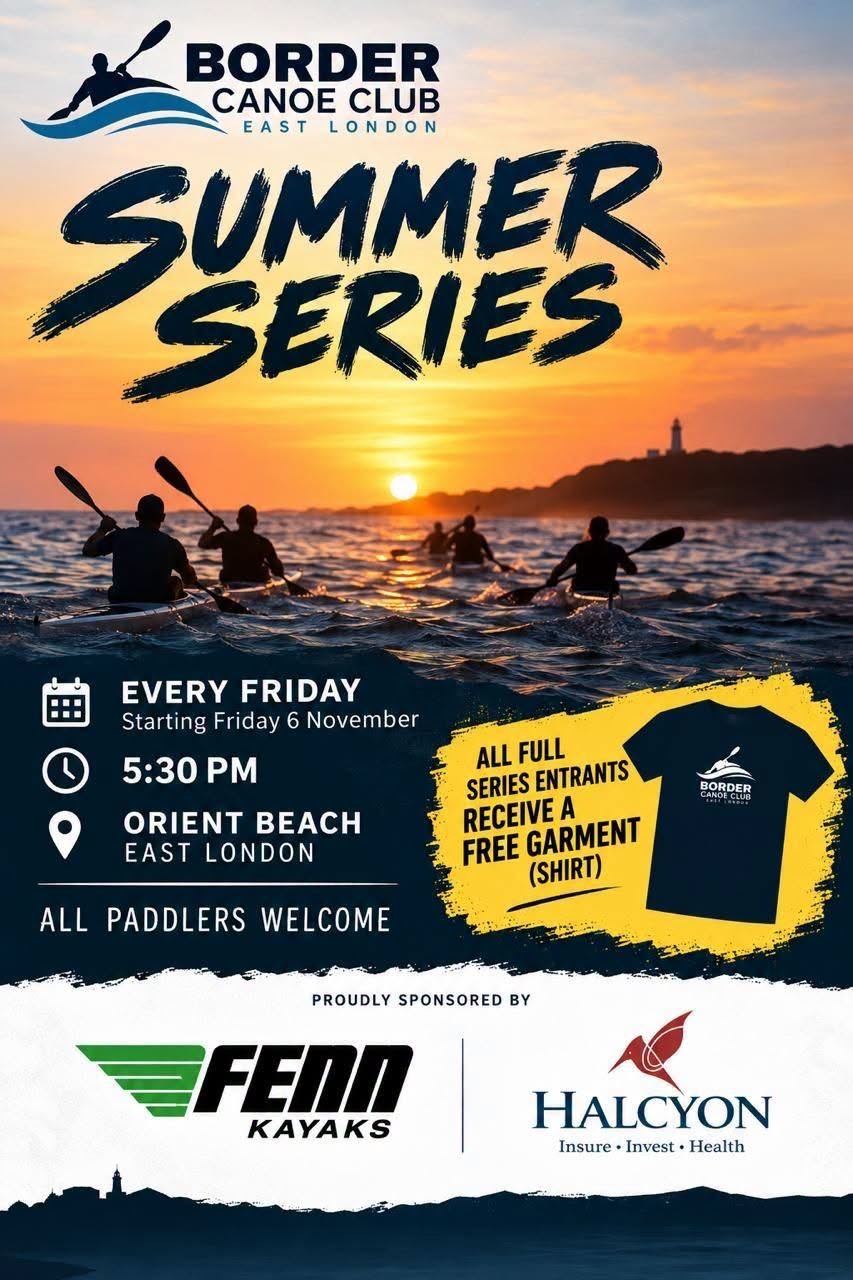Border Canoe Club Summer Series poster, Fridays from 6 November