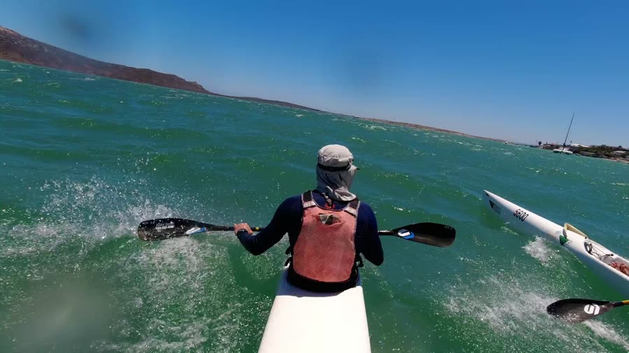 Downwind conditions on Langebaan Lagoon, video still